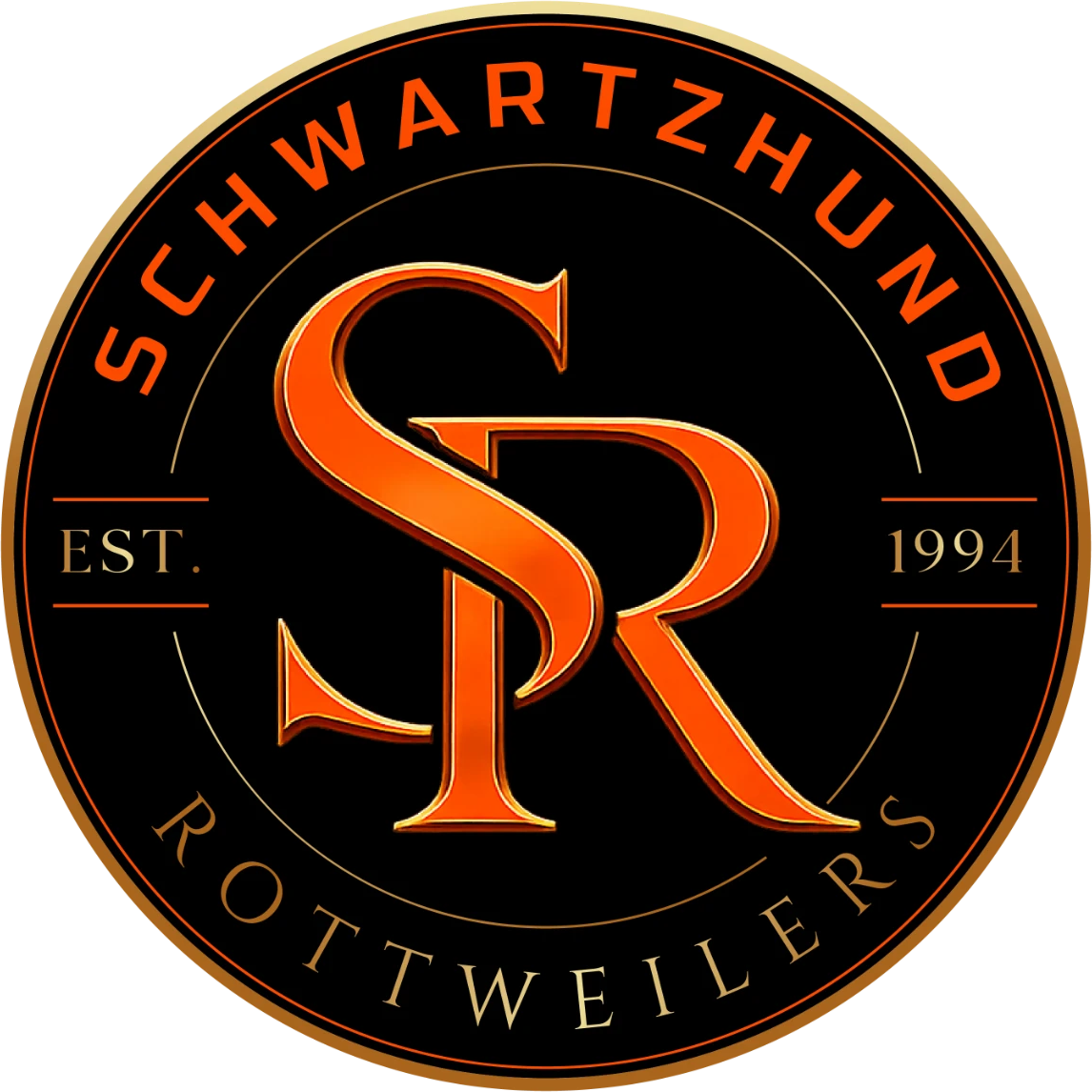 Schwartzhund Rottweilers badge, established 1994
